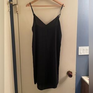 Black slip dress